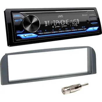 Audio Autorádio ALFA ROMEO 147 JVC KD-X382BT Bluetooth s instalační sadou tmavý rámeček