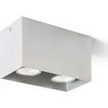 RENDL AGATE II stropní česaný hliník 230V LED GU10 2x7W R12738