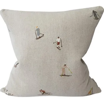 Povlak na polštářek Fine Little Day Lněný povlak na polštář Skiers 48 × 48 cm