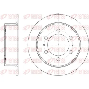 Brzdový kotouč Brzdový kotouč REMSA 6784.00