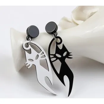 Náušnice 2 ks Kočičí asymetrické výrazné náušnice | šperk - Liška