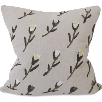 Povlak na polštářek Fine Little Day Lněný povlak na polštář Meadows Embroidered 48 × 48 cm