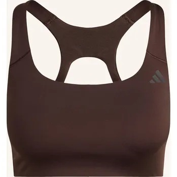 Podprsenka Adidas Dámská Sportovní Podprsenka Optime, tmavě hnědá, 42