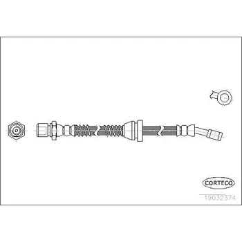Brzdová hadice Brzdová hadice CORTECO 19032374