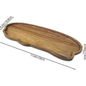 Dřevěný servírovací čajový tác japonský | dekorativní nádobí - 29x10,8x1,5cm