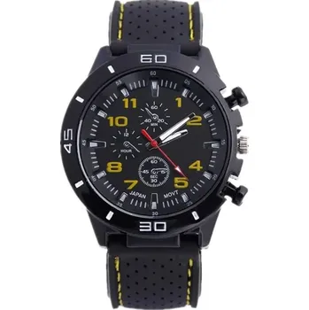 Hodinky Luxusní sportovní chronograf | pánské hodinky - Žluť