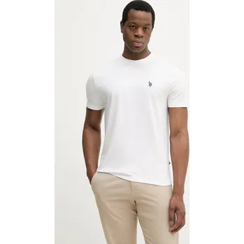 Pánské tričko Bavlněné tričko U.S. Polo Assn. DHM MUP3310 bílá 00X, vel. XL