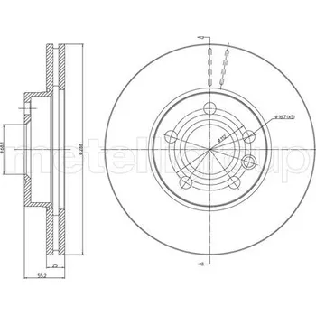 Brzdový kotouč Brzdový kotouč METELLI 23-0403C