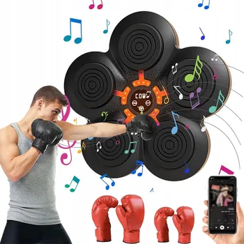 HUDBENÍ BOXERSKÝ TRENAŽÉR PRO DĚTI SMART S BLUETOOTH INTERAKTIVNÍ ČERNÝ