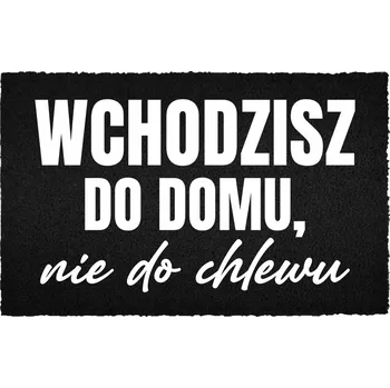 Rohožka Vstupní rohožka 40x60 ČERNÁ kokosová - Vtipný nápis: Ne !