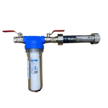 Ochranný vodní filtr Změkčovač vody IPS Kalyxx ACTIVE - G 3/4" s filtrem a kohouty - horizontální montáž