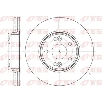 Brzdový kotouč Brzdový kotouč REMSA 6697.10