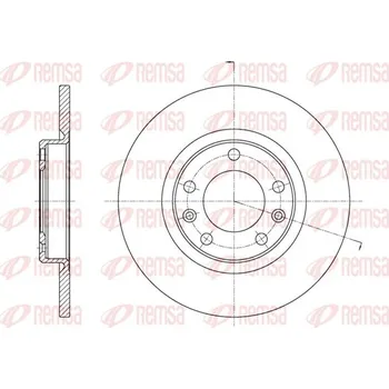 Brzdový kotouč Brzdový kotouč REMSA 61555.00