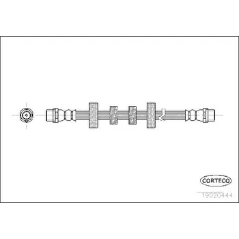 Brzdová hadice Brzdová hadice CORTECO 19020444