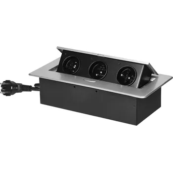 Elektrická zásuvka ORNO OR-GM-9033/G Zásuvka vestavná stříbrná