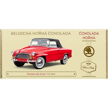 Čokoláda CHOCO POLA - Škoda Felicia, typ 994 - hořká čokoláda 100g