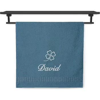 Ručník Ručník se jménem ratanika petrolej 50x100 Čtyřlístek