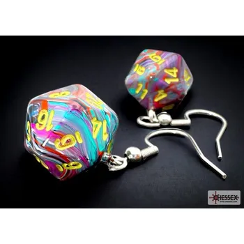 Příslušenství k deskovým hrám Chessex Náušnice Chessex Festive Mosaic D20 - 54207