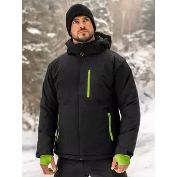 Pánská parka Černá pánská zimní sportovní bunda Bolf HH011 - 2XL