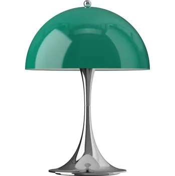 Lampička Louis Poulsen Přenosná lampa Panthella 250 V3 Opal Green / Chrome