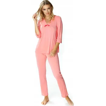 Dámské noční prádlo MEWA lingerie dámské pyžamo viskóza růžová velikost 48