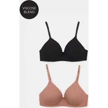 Podprsenka Sinsay - Viskózové pruhované podprsenky bez kostic 2 balení - vícebarevná - 219FX-MLC - 219FX-MLC-80B