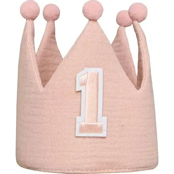 Party dekorace První narozeniny boho dekorace | dětská girlanda, narozeninová výzdoba - růžový klobouk