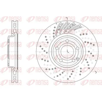 Brzdový kotouč Brzdový kotouč REMSA 62528.10