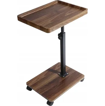 Konferenční stolek ODKLÁDACÍ STOLEK NA KOLEČKÁCH MOBILNÍ PŘÍRUČNÍ NOČNÍ LOFT DUB