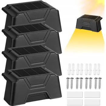 Venkovní osvětlení 4 Solární LED Světla pro Cesty, Zahradu, Terasu – Snadná Instalace