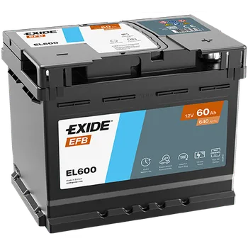 Autobaterie EXIDE EL600 12V 60Ah 640A