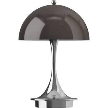 Lampička Louis Poulsen Přenosná lampa Panthella 160 V3 Opal Brown / Chrome