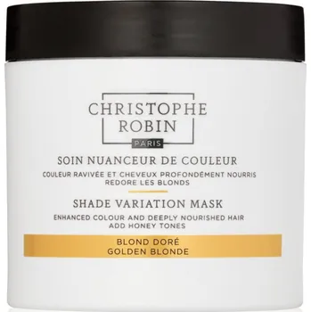 Vlasová regenerace Christophe Robin Shade Variation Mask výživná krémová maska na vlasy odstín Golden Blond 250 ml