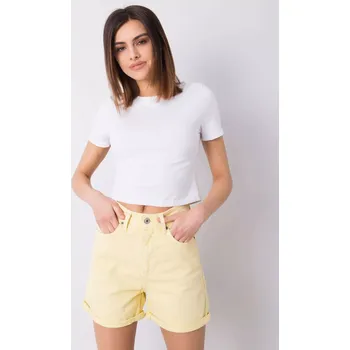 Dámské kraťasy Šortky 334 SN 7706.08 světle žlutá 34