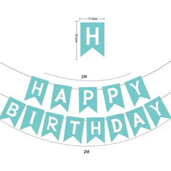 Party dekorace Narozeninová girlanda happy birthday | dekorace, party - 17 let