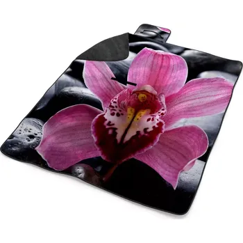 deka Sablio Plážová deka Růžová orchidea: 200x140 cm