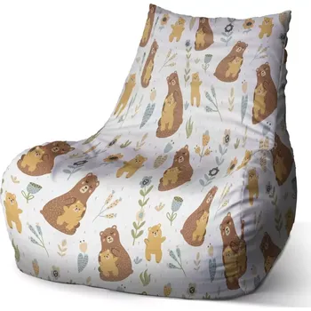 Sedací pytel Sedací vak Bean Medvědi - Sablio - 60 x 70 x 70 cm