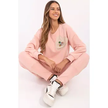 Dámská mikina Mikina DHJ BL 20322.72 peach jedna velikost