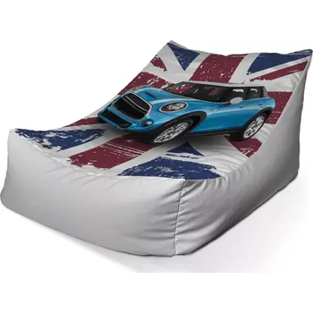Sedací pytel Sablio Sedací vak Lounge Mini sedan Britská vlajka - 80 x 95 x 50 cm