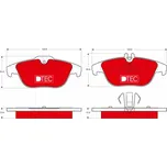 Sada brzdových destiček, kotoučová brzda LUCAS GDB1738DTE