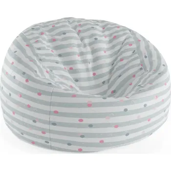 Sedací pytel Sablio Sedací vak Cocoon Tečky a pruhy - 75 x 45 x 35 cm