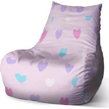 Sedací pytel Sedací vak Bean Srdce vedle srdce - Sablio - 60 x 70 x 70 cm