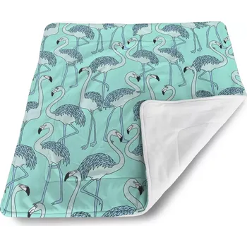 Dětská deka Sablio Dětská deka pro miminko Plameňáci - 80x100 cm