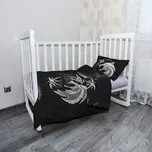 Sablio Mikroplyšové povlečení do dětské postýlky Zaklínač Černá mapa - 100x135 / 40x60