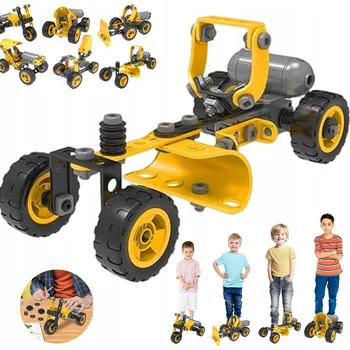 ostatní stavebnice VZDĚLÁVACÍ SADA 10 MODELŮ AUT STEM 1 12 KS DÍLŮ STAVEBNÍ HRAČKA