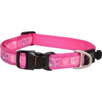 Obojek pro psa Rogz Fancy Dress Classic obojek Pink Paws vel. L