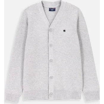 Dámský svetr Chlapecký propínací svetr 140 šedý Coccodrillo WC4