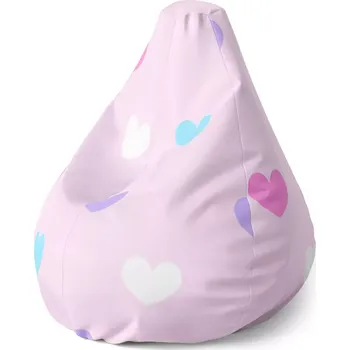 Sedací pytel Sedací vak Pear Srdce vedle srdce - Sablio - 70 x 95 x 15 cm