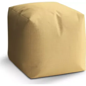 Taburet Sablio Taburet Kostka Žlutá vegas: 40x40x40 cm - Sablio