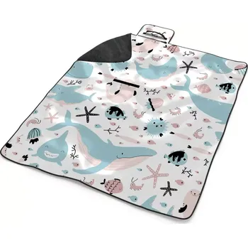 deka Sablio Plážová deka Animovaný mořský svět: 200x140 cm